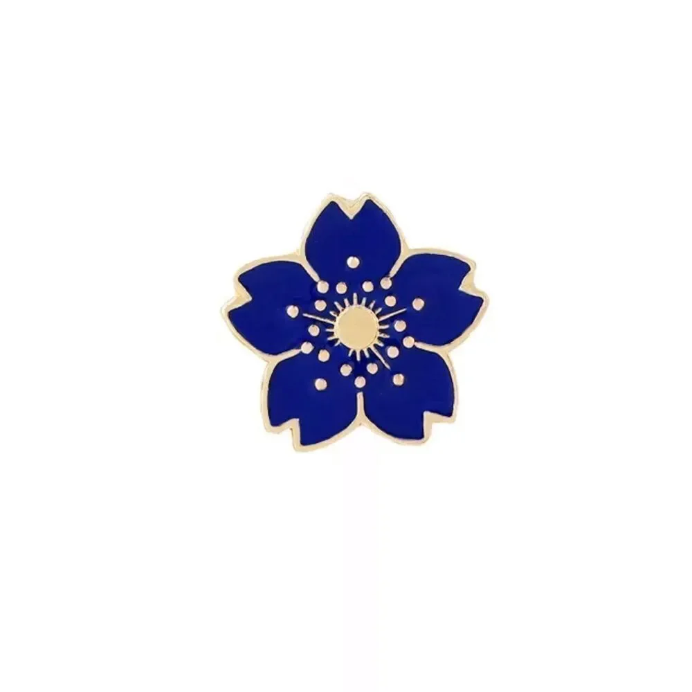 Blue Small Flower Enamel Pin/ Brooch